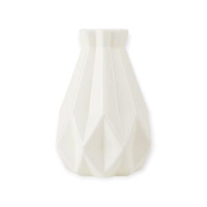 Nordic Flower Diamond Vase White