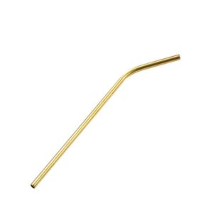 Bend Gold 304 Stainless Steel Straw 6mm
