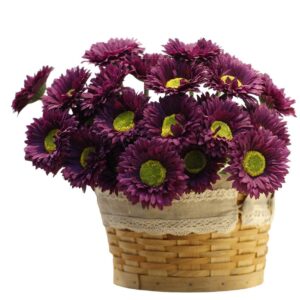 Dark Purple Daisy Artificial Flower
